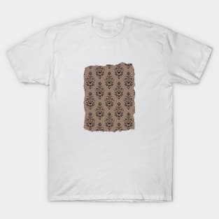 Haunted Mansion Wallpaper Mocha Brown #Neutral T-Shirt